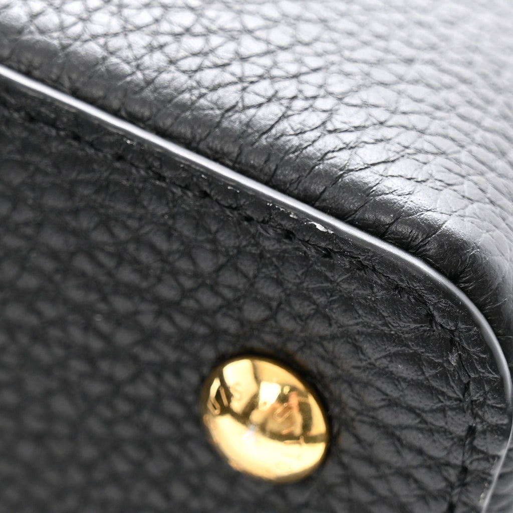 Louis Vuitton Taurillon Ayers Mini Capucines  Black