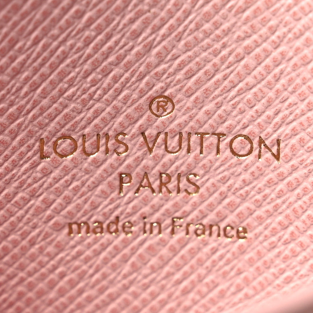 Louis Vuitton Monogram LV Charms Card Holder Rose Ballerine