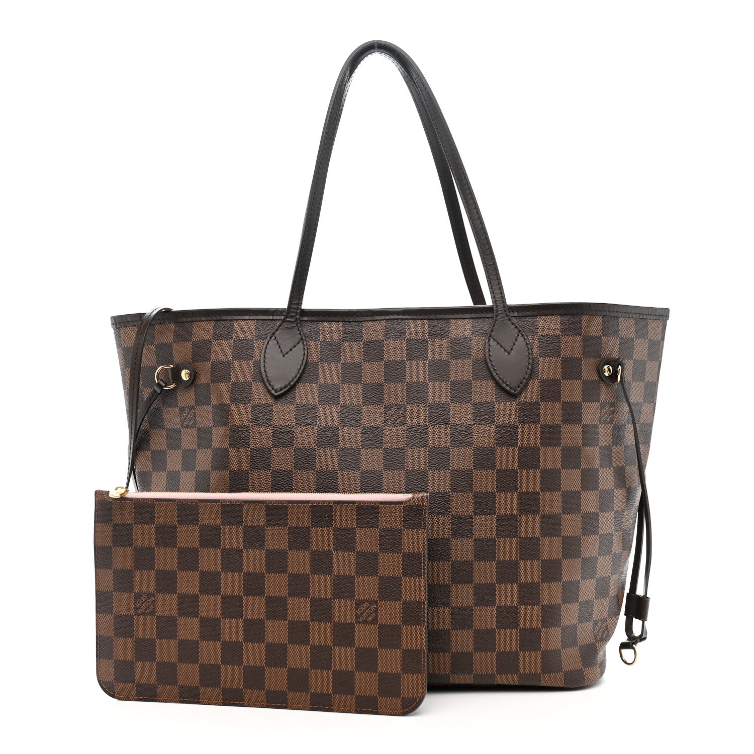 Louis Vuitton Damier Ebene Neo Neverfull MM Rose Ballerine