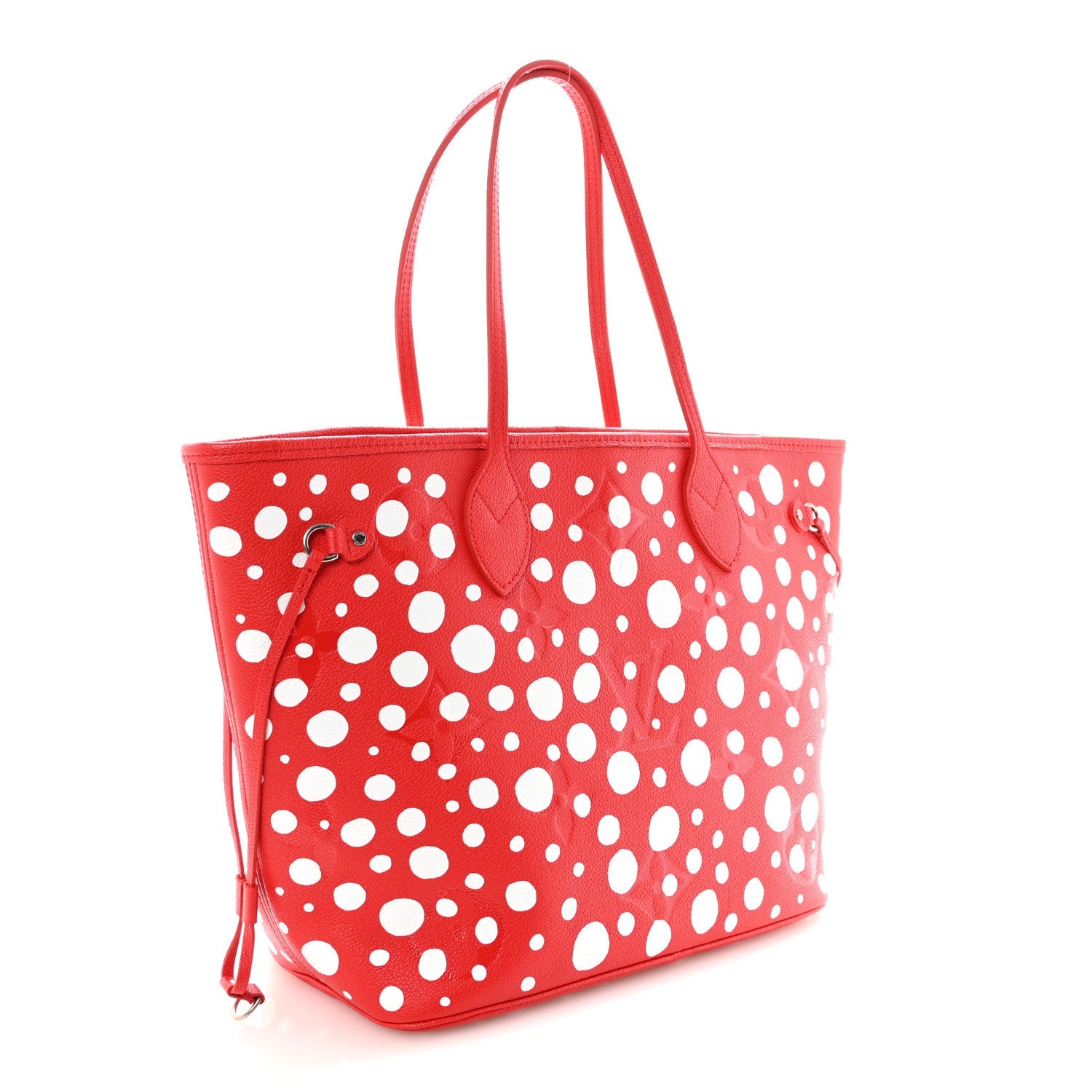 Louis Vuitton LV X YK Empreinte Infinity Dots Neverfull MM Rouge White