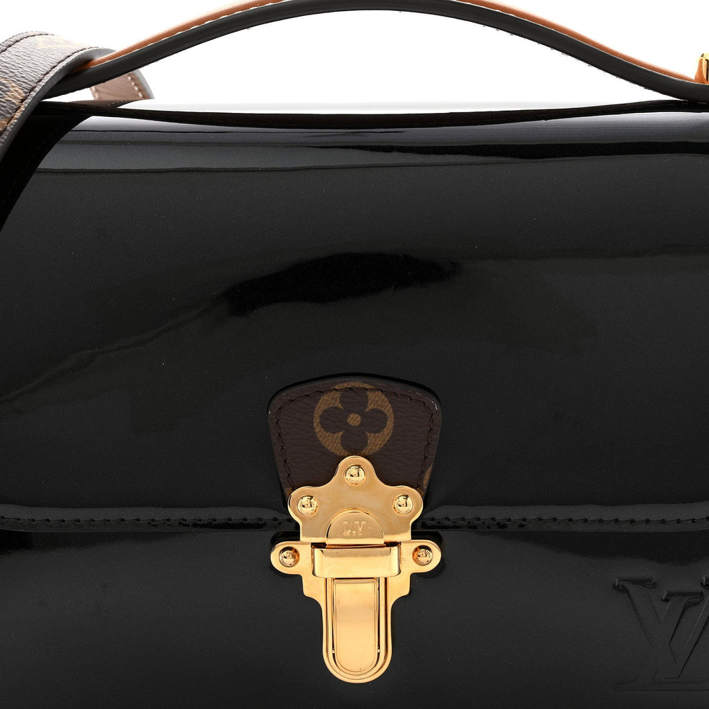 Louis Vuitton Patent Calfskin Monogram Cherrywood BB Black