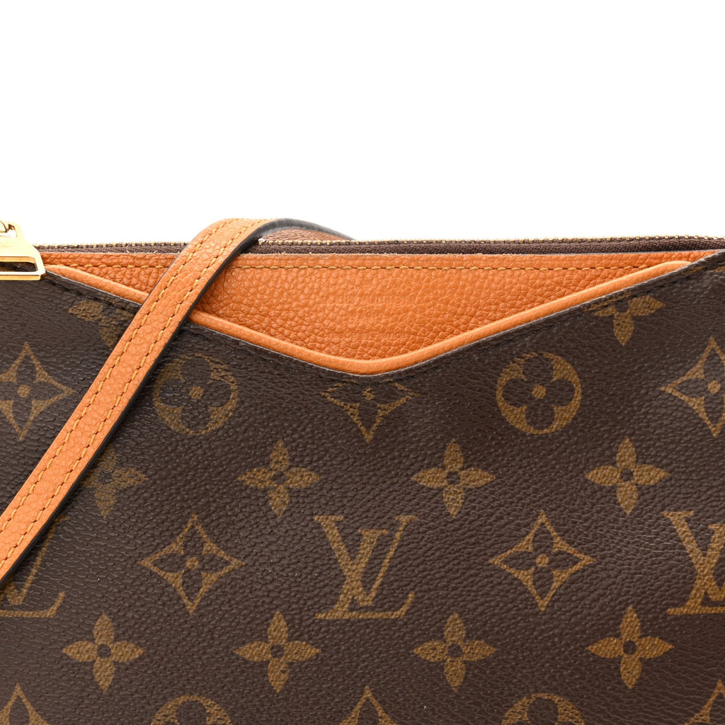 Louis Vuitton Monogram Pallas Clutch Saffron