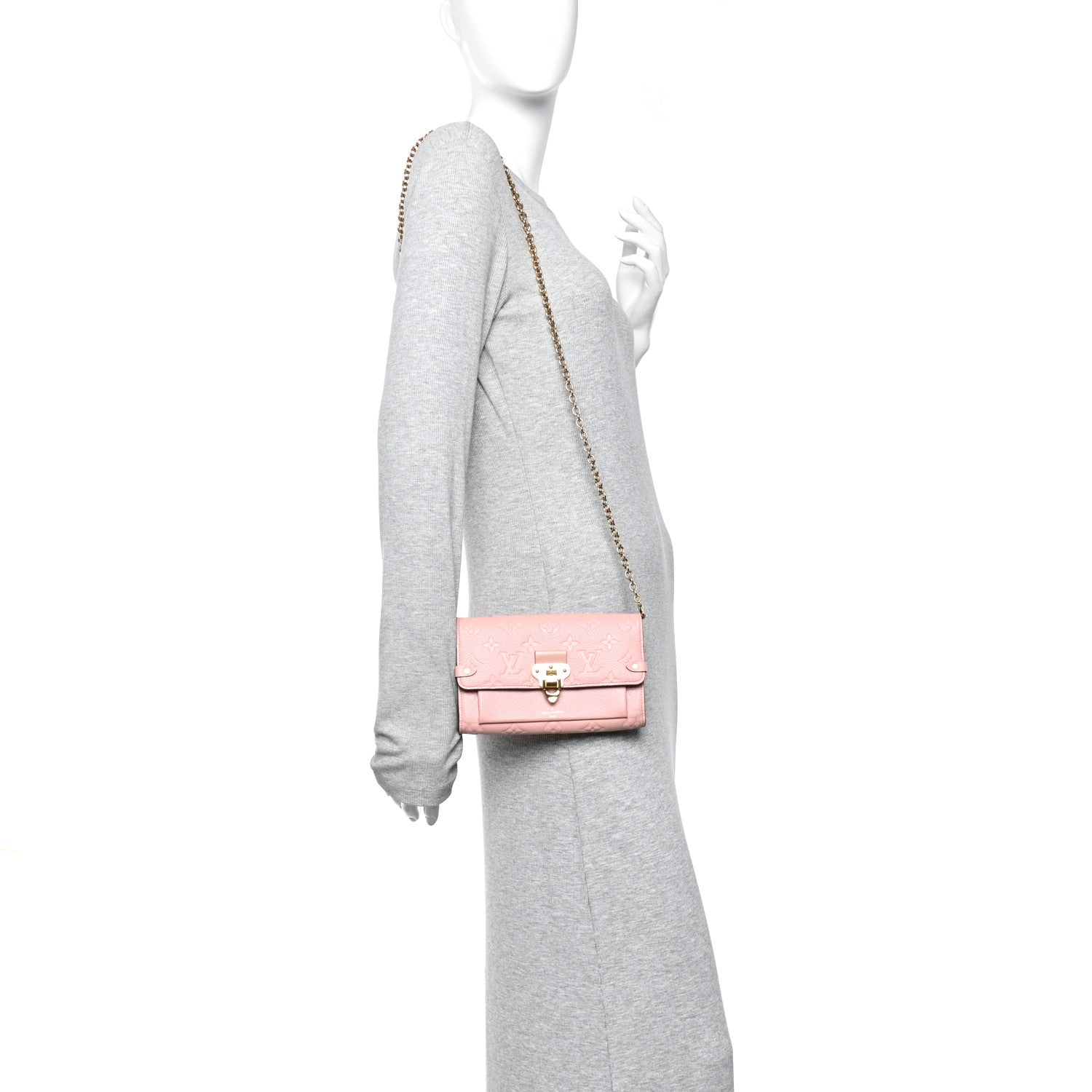 Louis Vuitton Empreinte Vavin Chain Wallet Rose Poudre