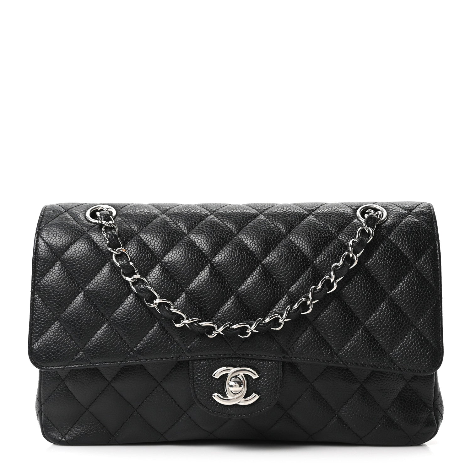 Chanel Caviar Quilted Medium Double Flap Black