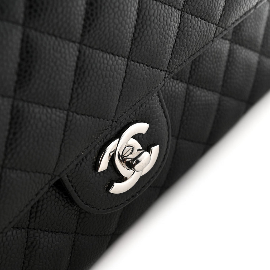 Chanel Caviar Quilted Medium Double Flap Black