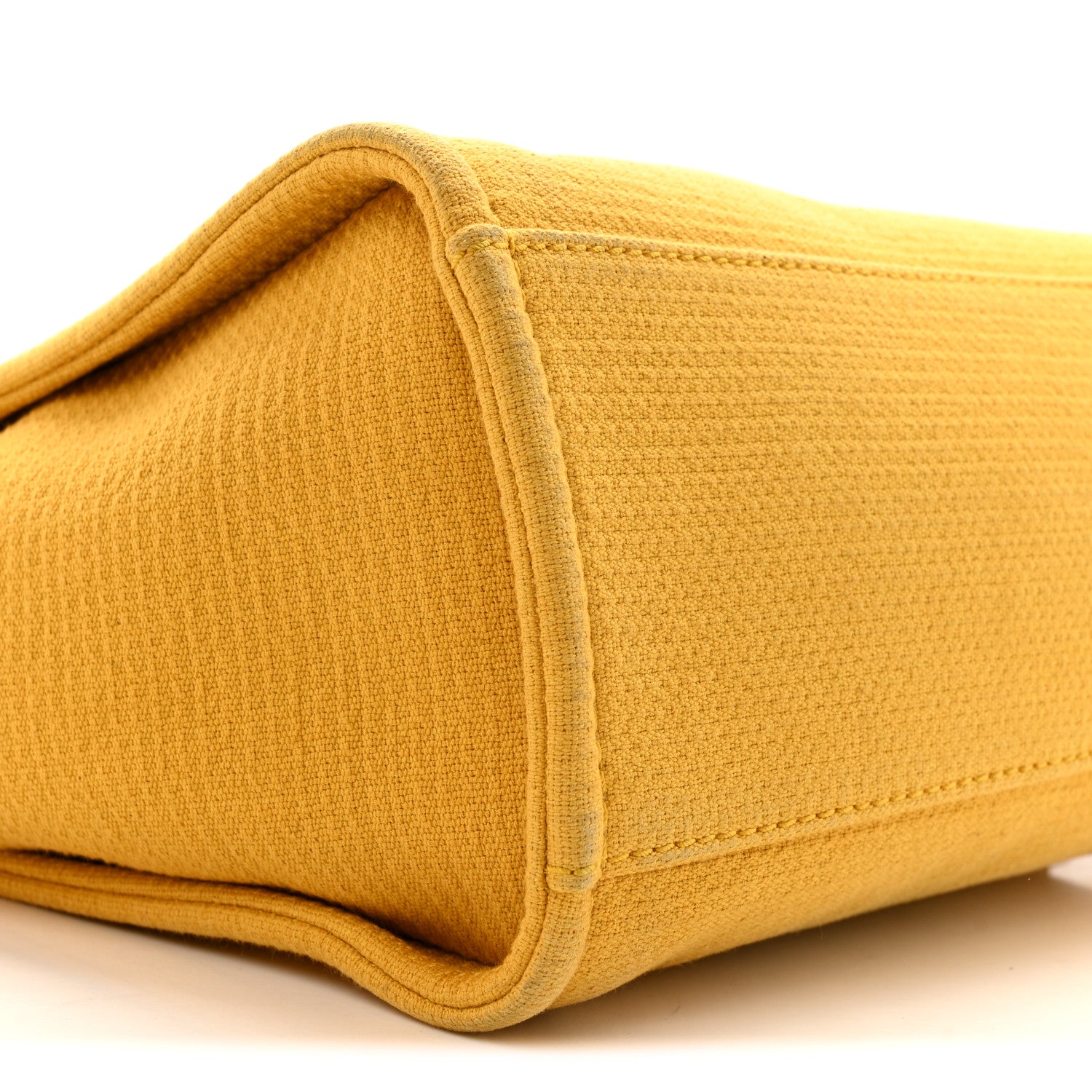 Chanel Mixed Fibers Small Deauville Tote Yellow