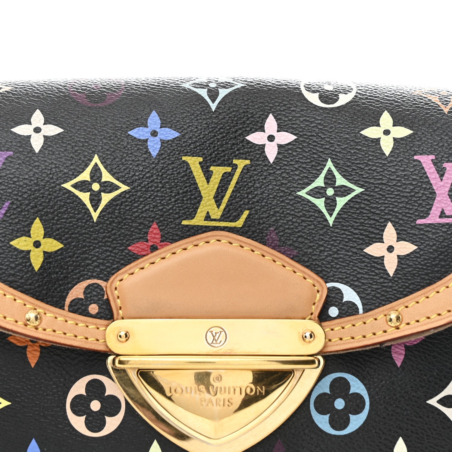 Louis Vuitton Monogram Multicolor Beverly MM Black
