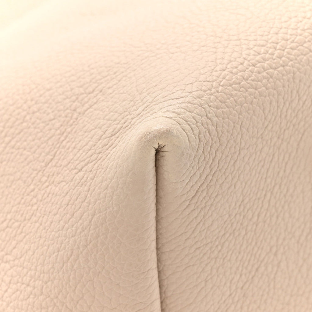 Louis Vuitton Grained Calfskin Low Key Hobo MM Limestone