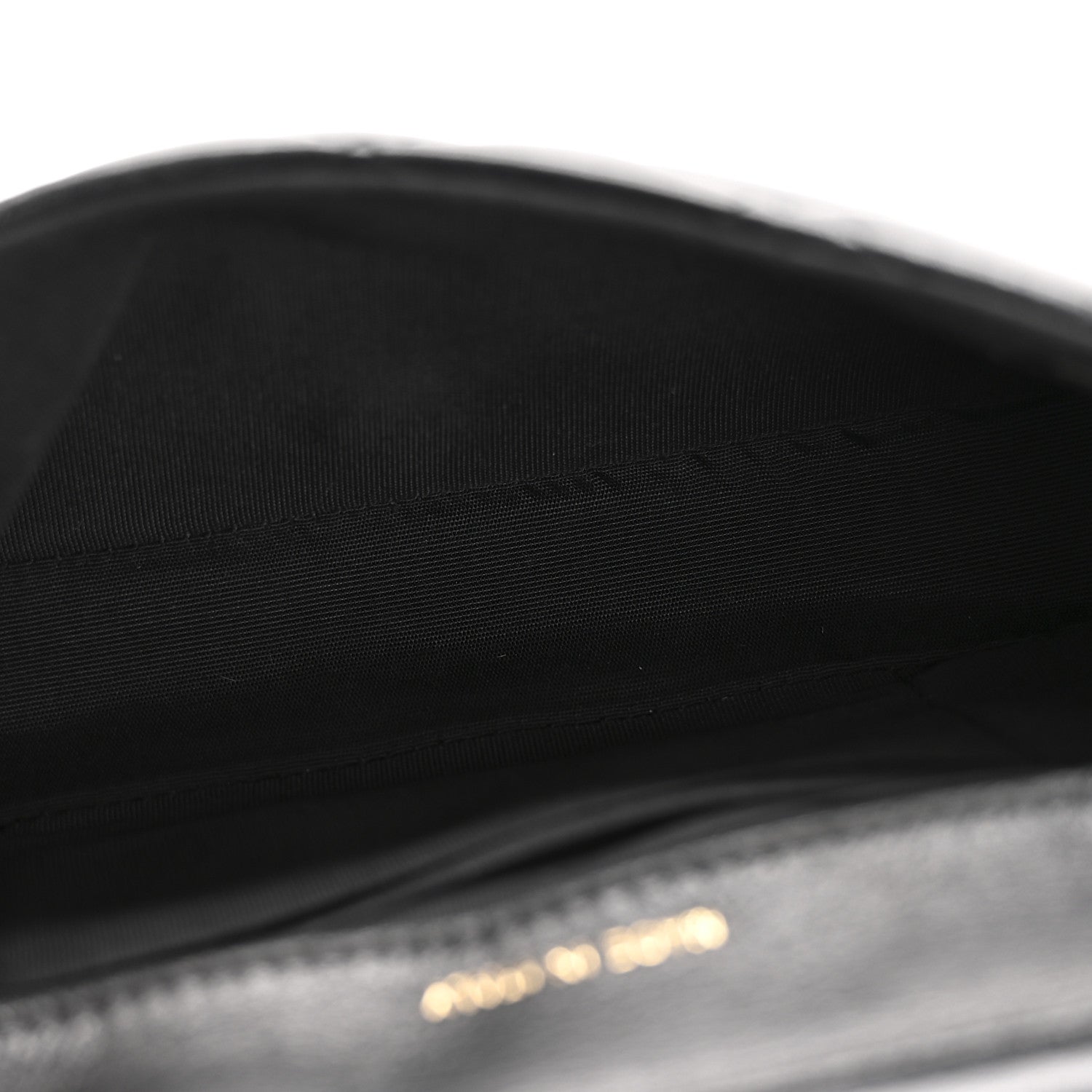 Chanel Calfskin Quilted Coco Mail Clutch With Chain Black