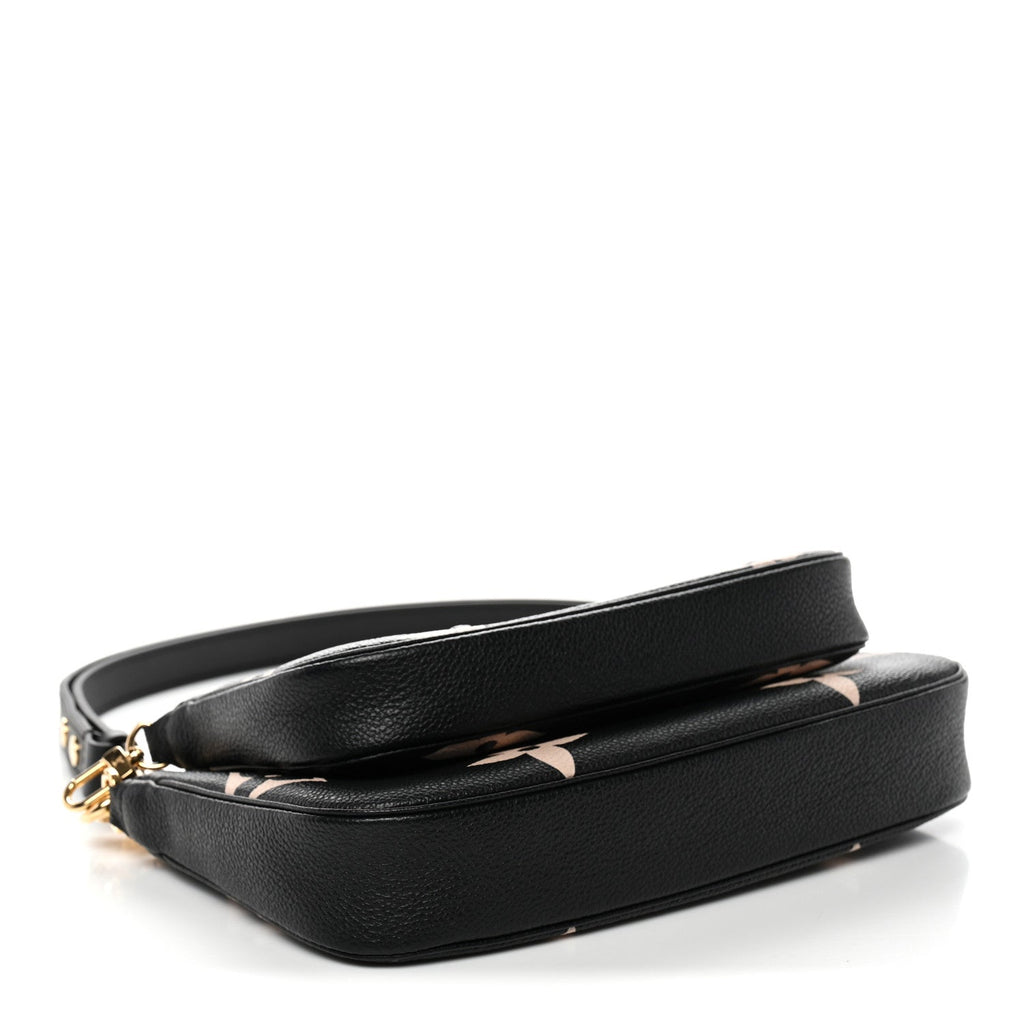 Louis Vuitton Empreinte Monogram Giant Multi Pochette Accessories Black Beige