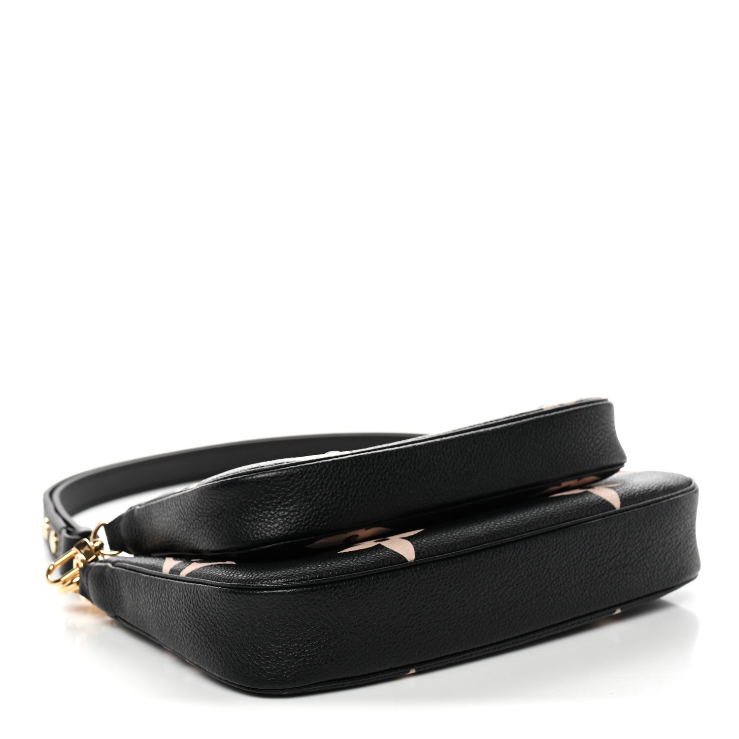 Louis Vuitton Empreinte Monogram Giant Multi Pochette Accessories Black Beige