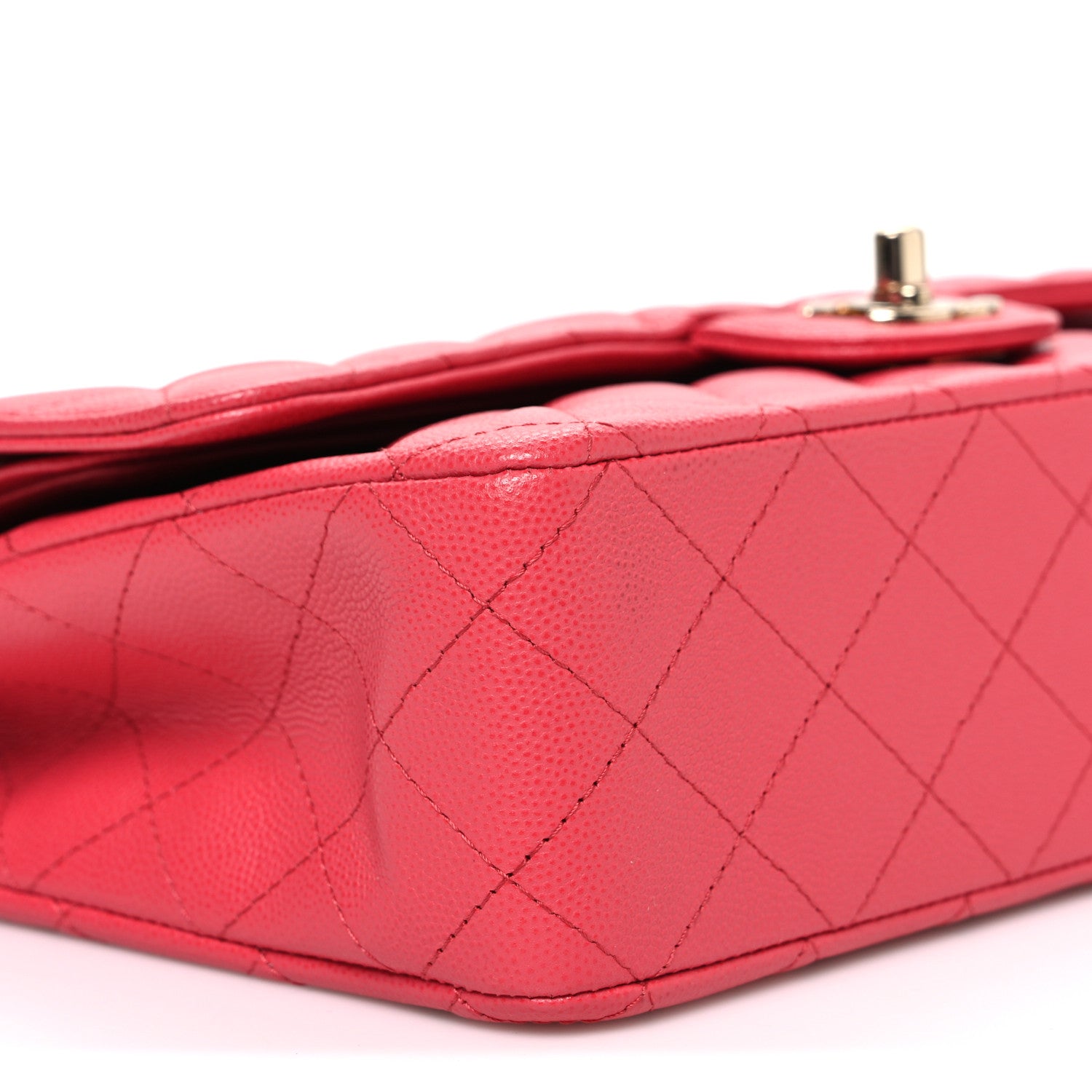 Chanel Caviar Quilted Medium Double Flap Pink