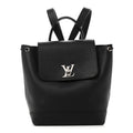 Louis Vuitton Calfskin Lockme Backpack Black