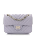 Chanel Aged Calfskin Chevron Quilted 2.55 Reissue Mini Flap Light Purple