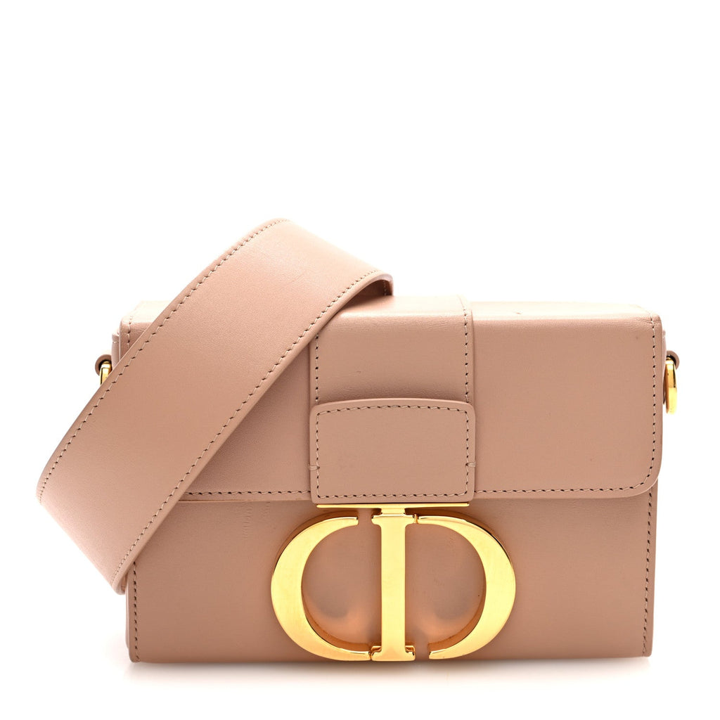 Christian Dior Smooth Calfskin 30 Montaigne Box Bag Pale Pink