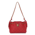 Chanel Caviar Quilted Mini Chanel 25 Handbag Red