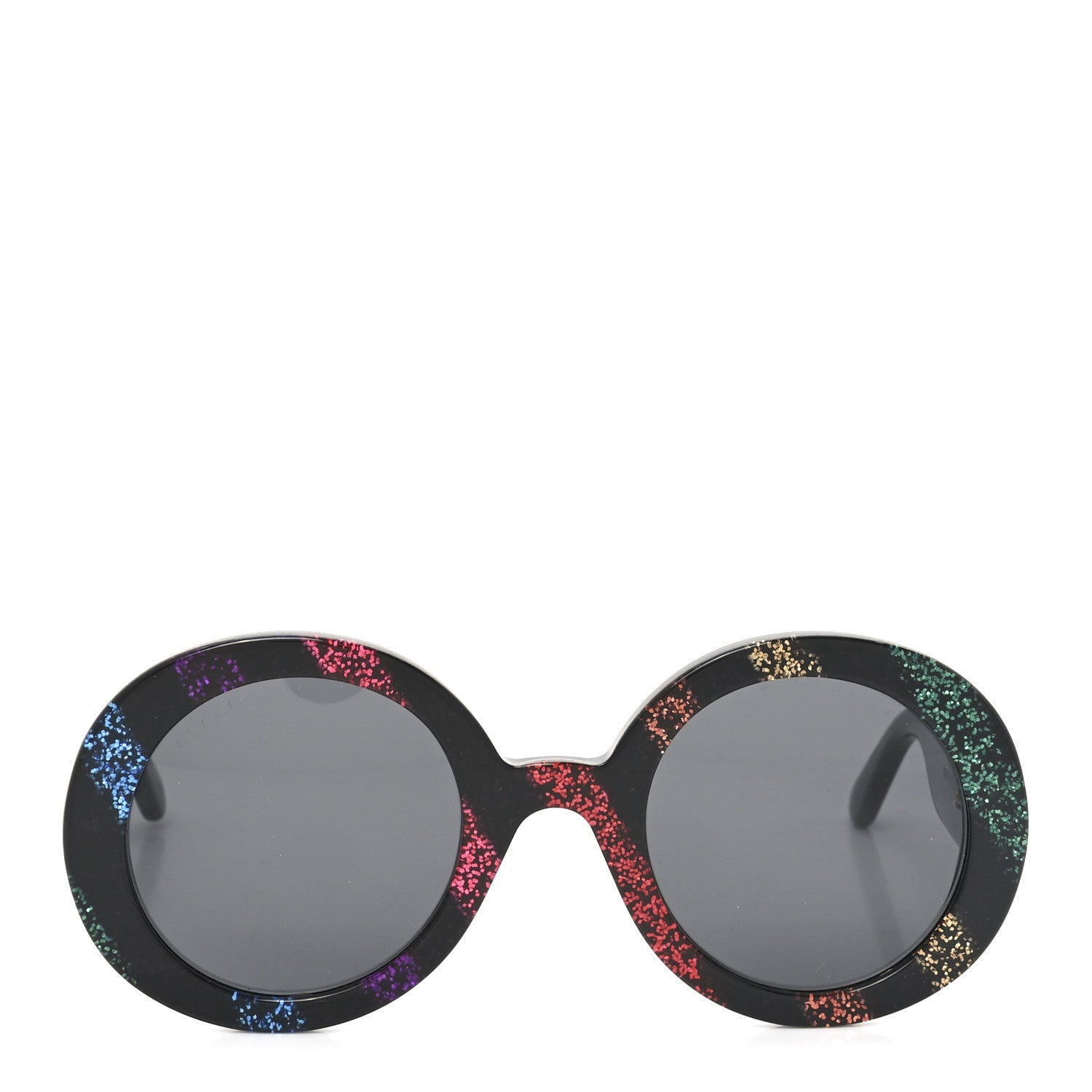 Gucci Acetate Round Glitter GG0319S Sunglasses Rainbow
