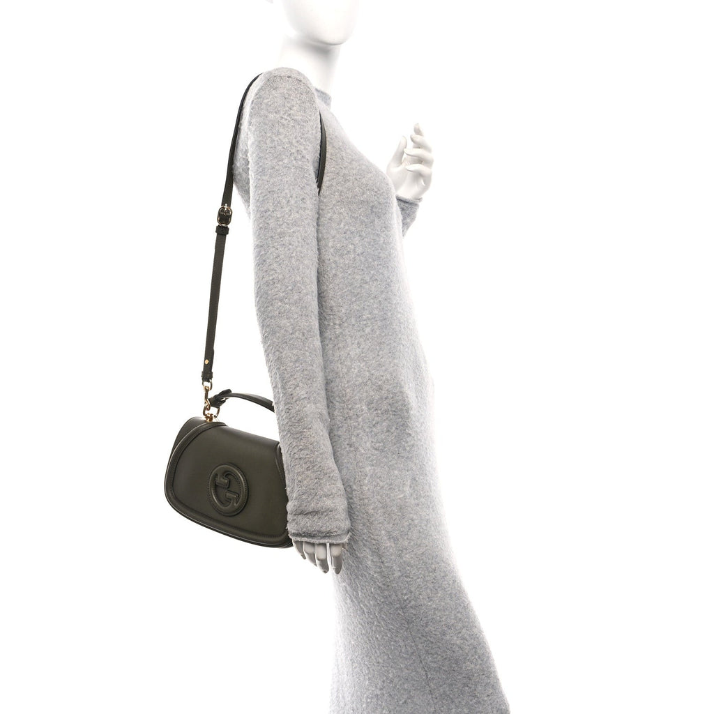 Gucci Roxy Calfskin Blondie Top Handle Bag Luscious Green