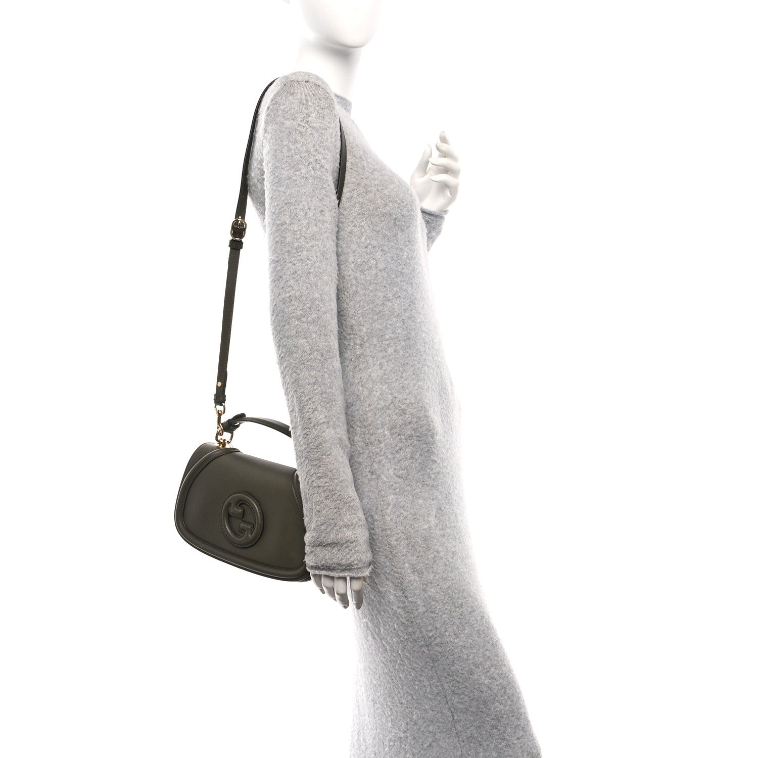 Gucci Roxy Calfskin Blondie Top Handle Bag Luscious Green