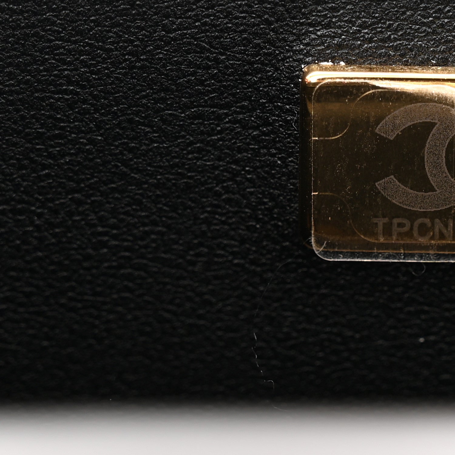 Chanel Lambskin Quilted Mini Rectangular Flap Black