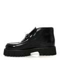 Gucci Cordovan Lux Womens Horsebit Platform Ankle Boots 38 Black