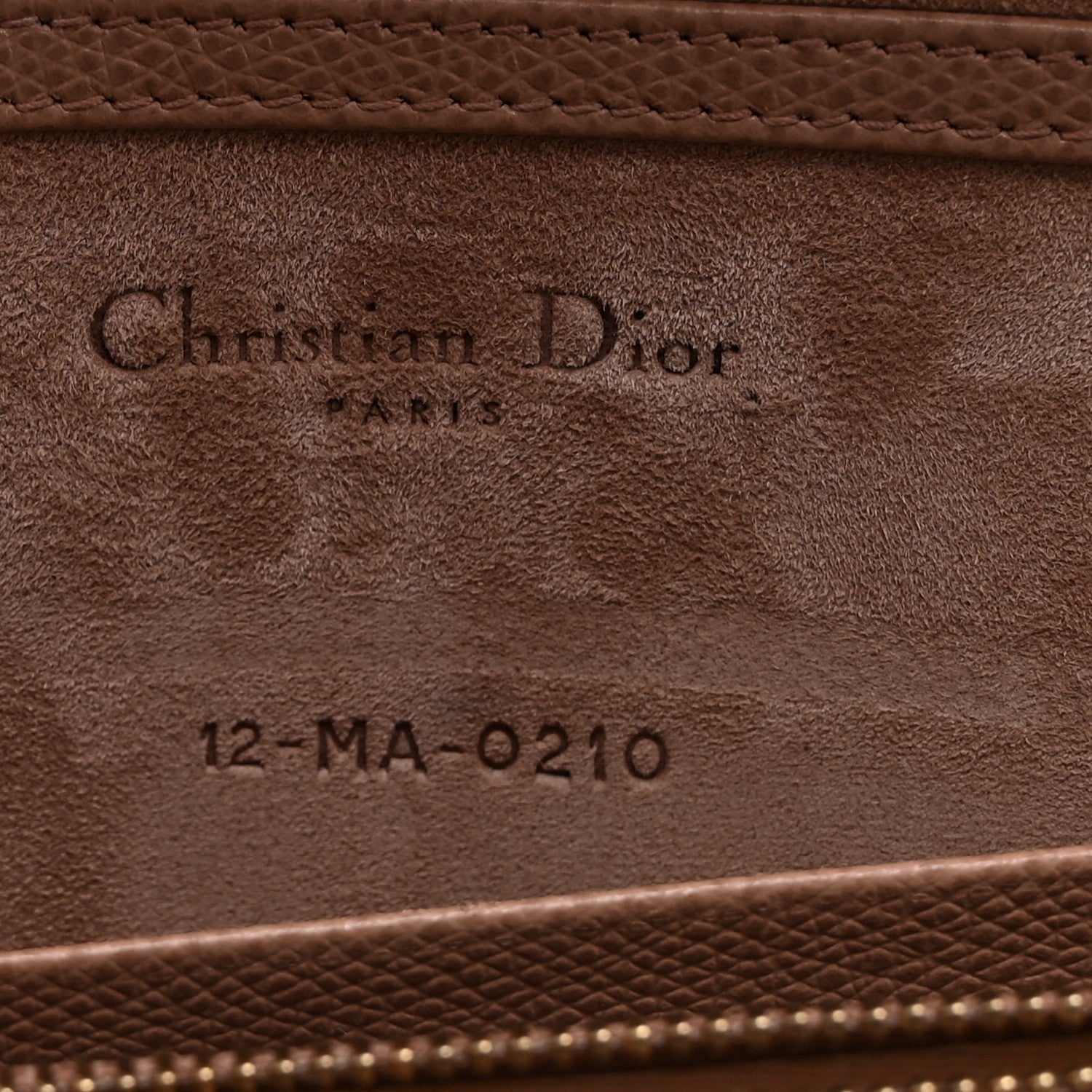 Christian Dior Grained Calfskin Saddle Chain Pouch Blush