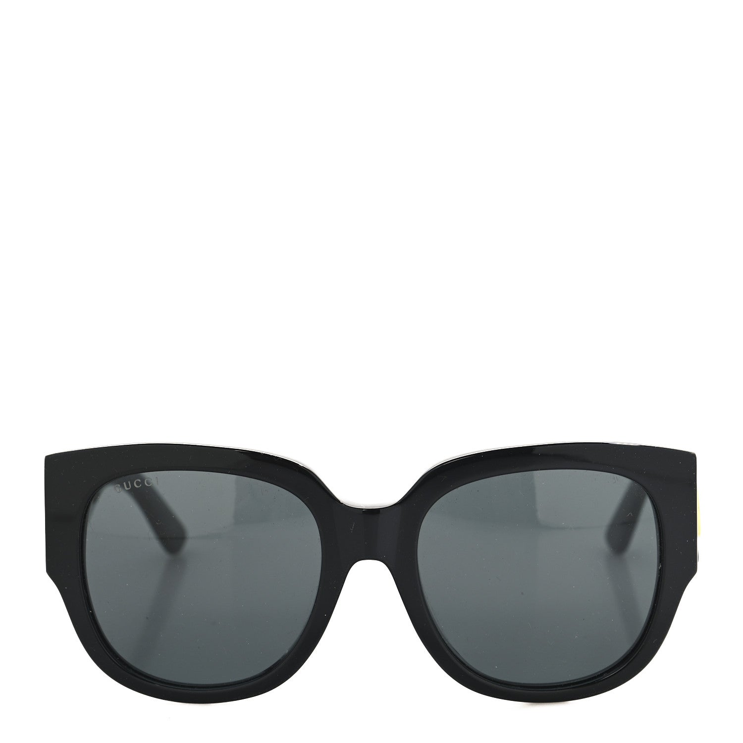 Gucci Acetate Square Frame Sunglasses GG0142SAN Black