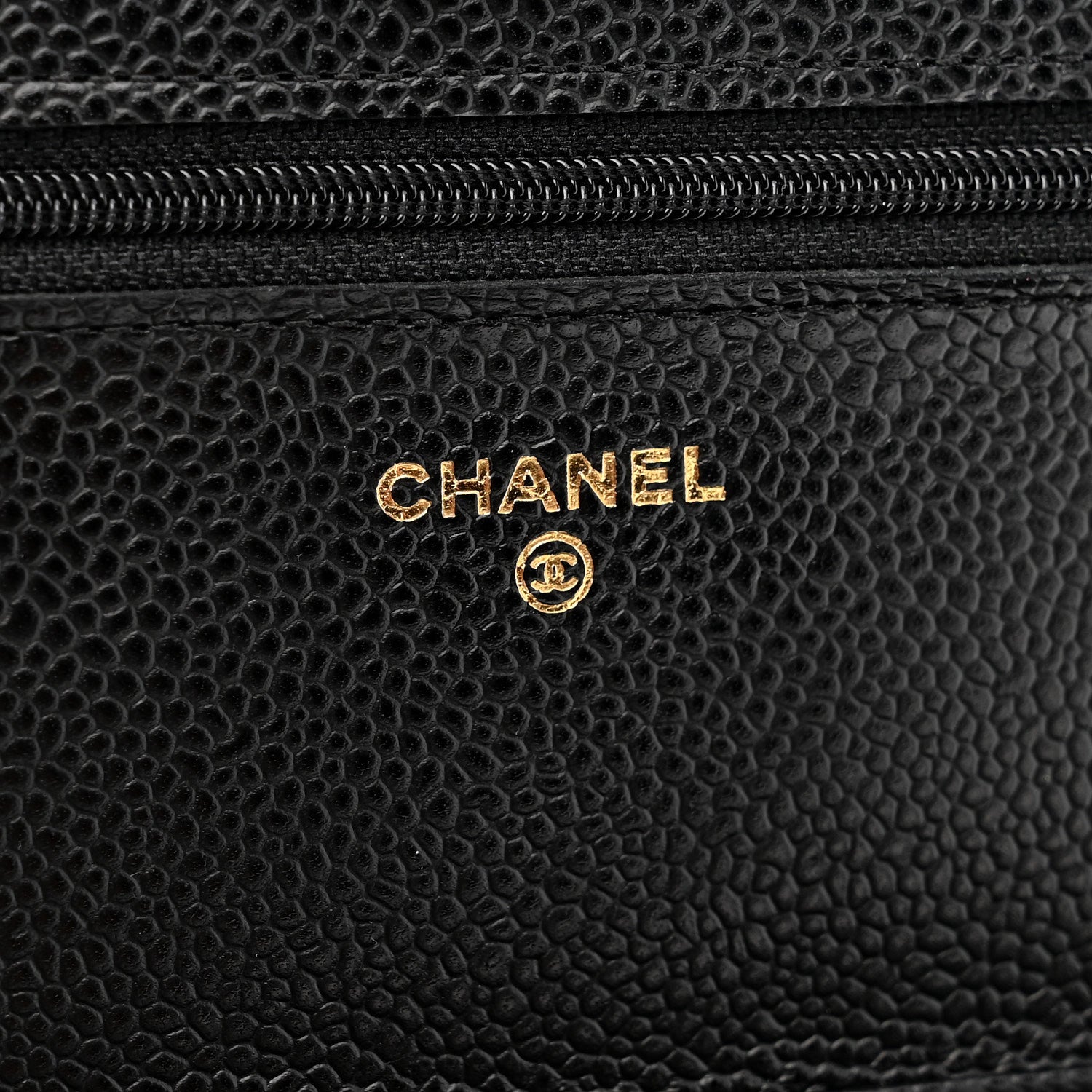 Chanel Caviar Quilted Wallet on Chain WOC Black