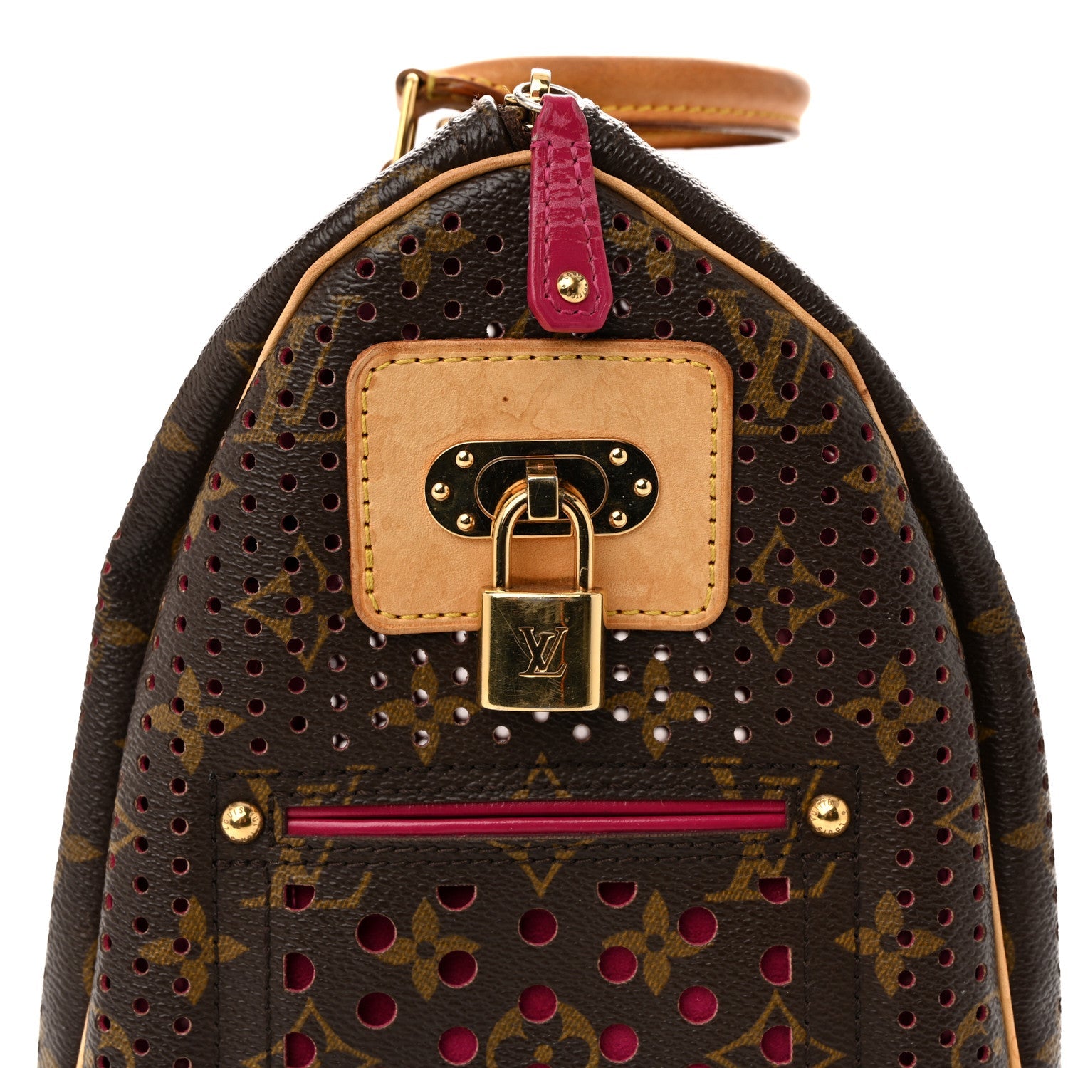 Louis Vuitton Monogram Perforated Speedy 30 Fuchsia