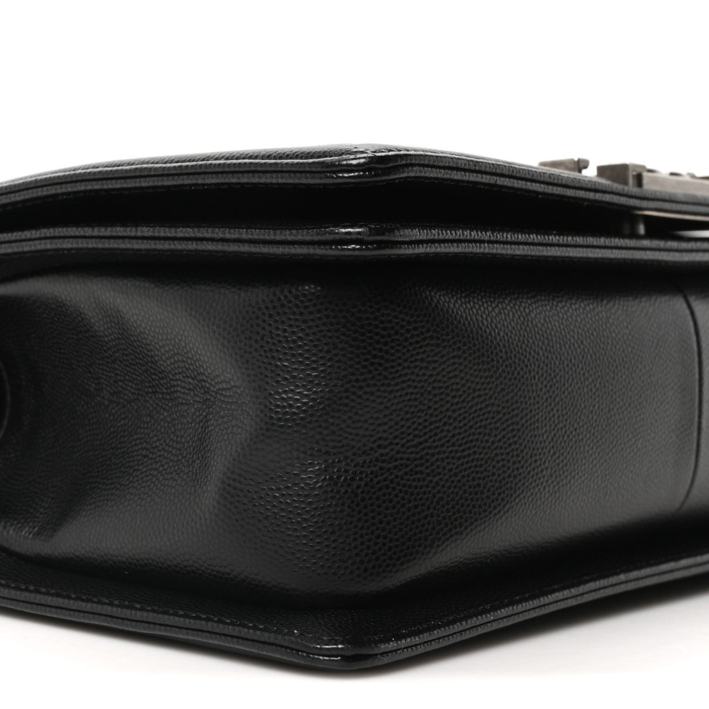 Chanel Caviar Quilted Medium Boy Flap Black
