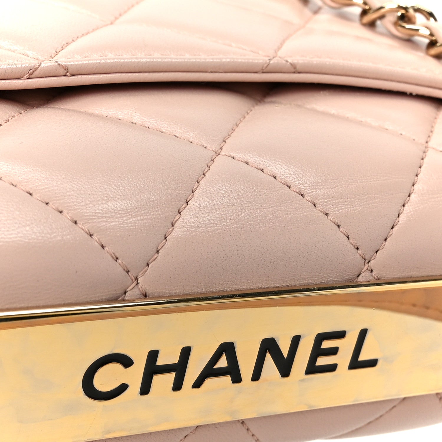 Chanel Lambskin Quilted Small Trendy CC Flap Dual Handle Bag Light Pink