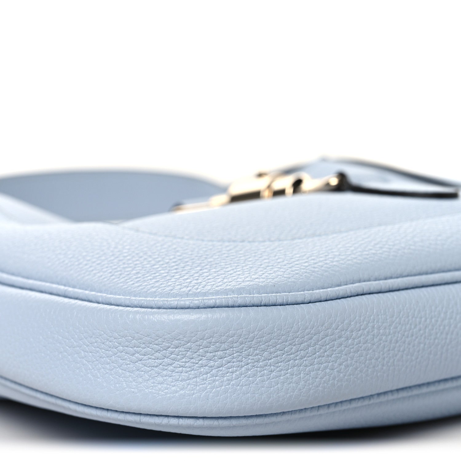 Gucci Grained Calfskin Web Medium Jackie 1961 Hobo Light Blue
