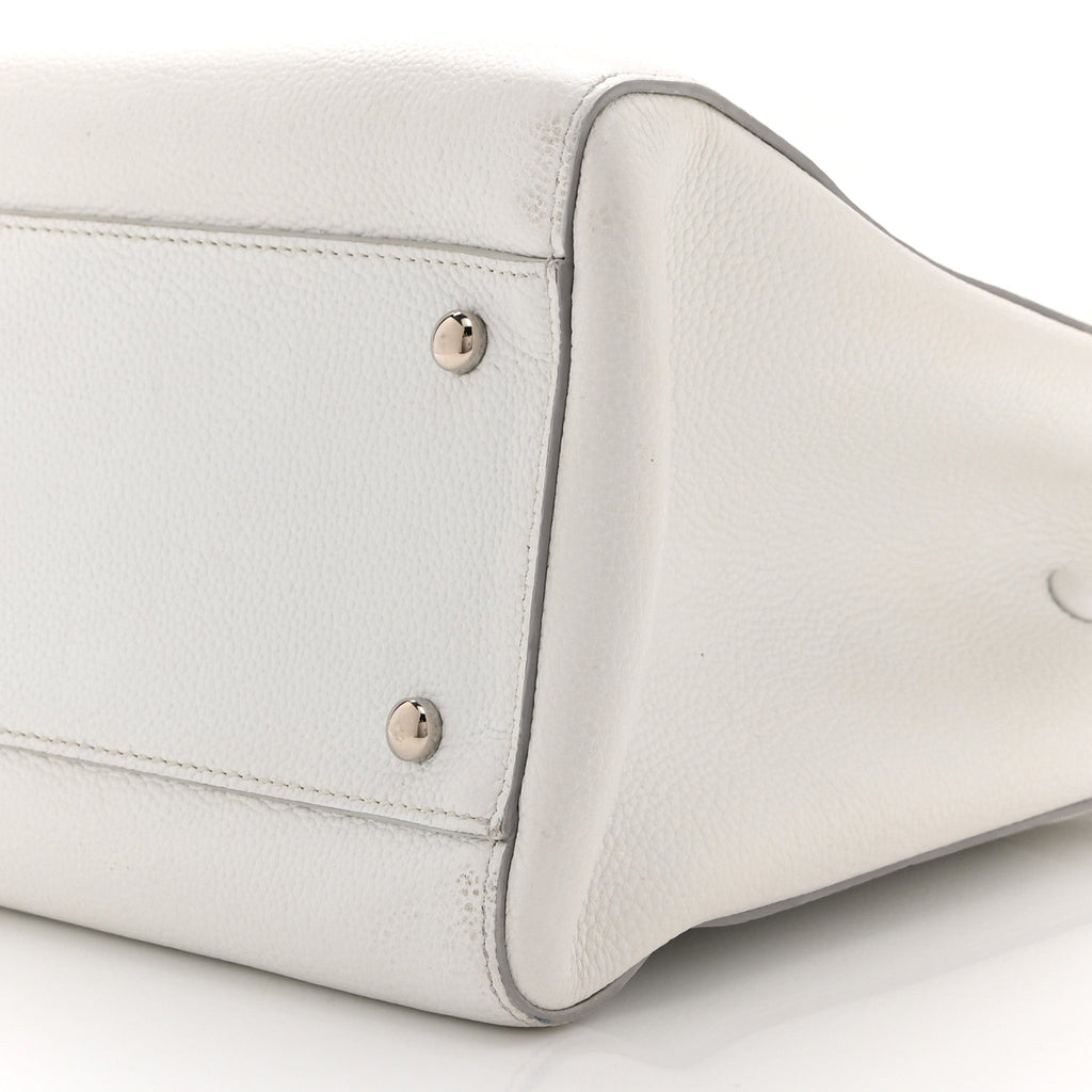 Chanel Grained Calfskin Small Neo Executive Shopper Tote White