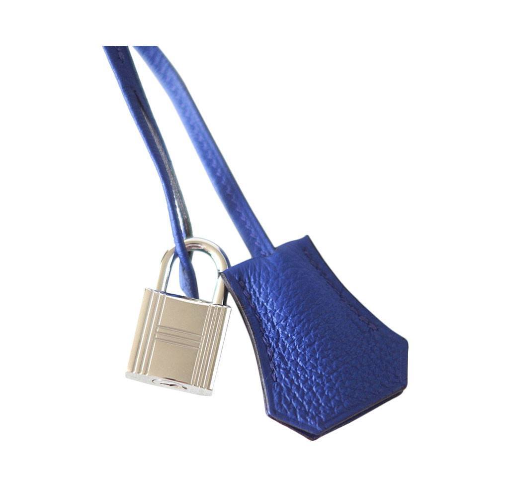 Hermès Birkin 25 Bleu Electric Bag