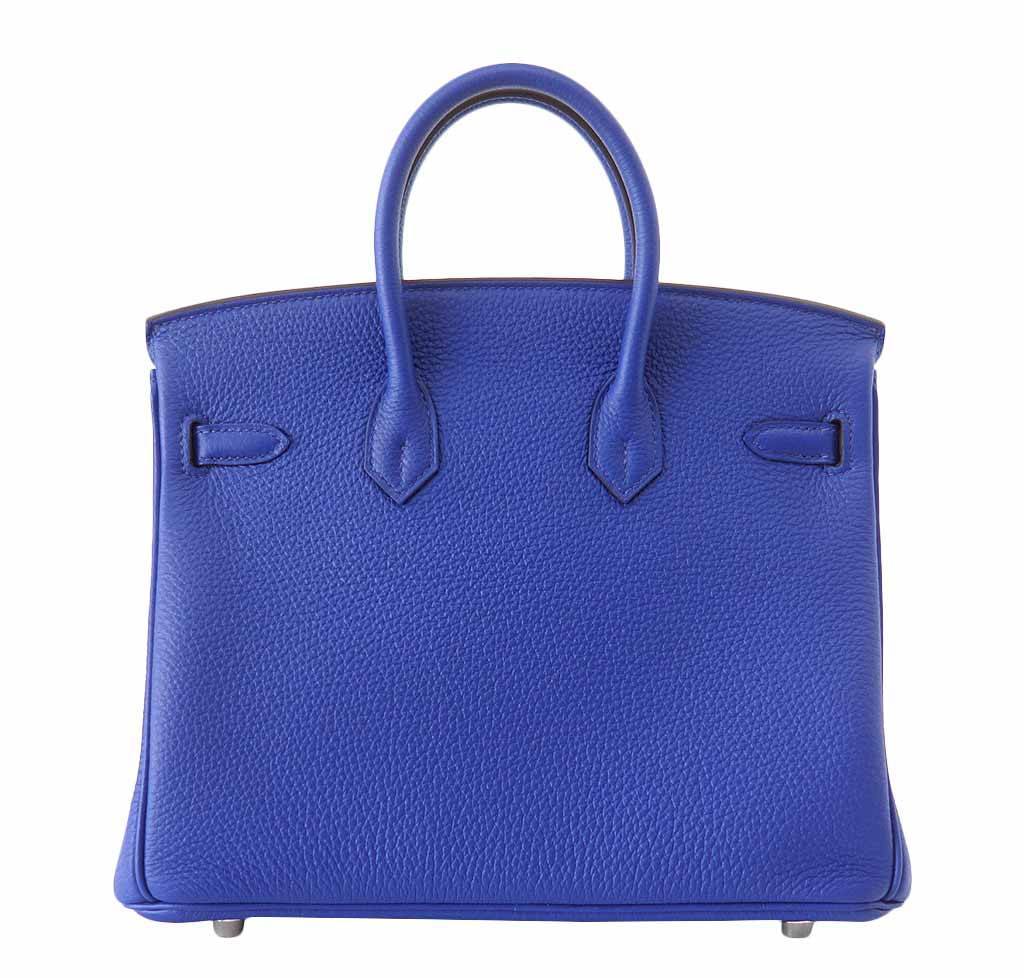 Hermès Birkin 25 Bleu Electric Bag