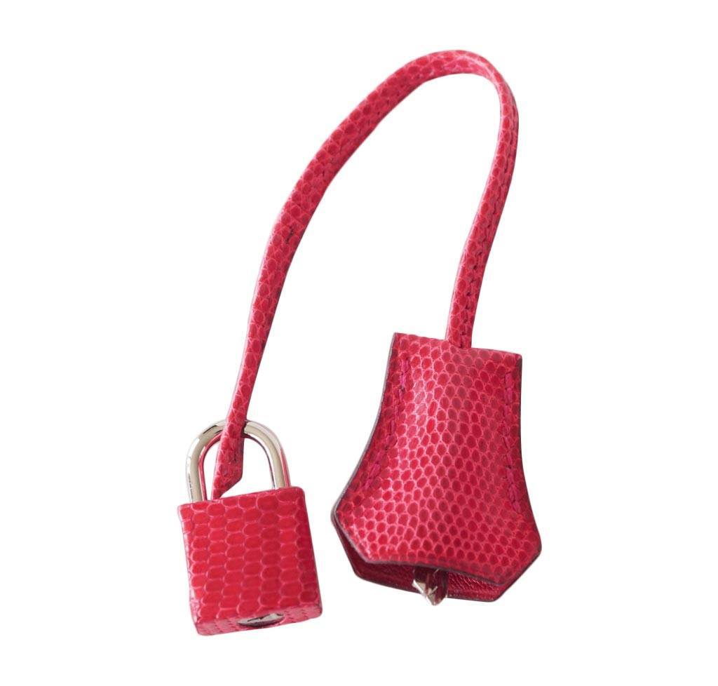 Hermès Birkin 25 Rouge Exotic Lizard Bag