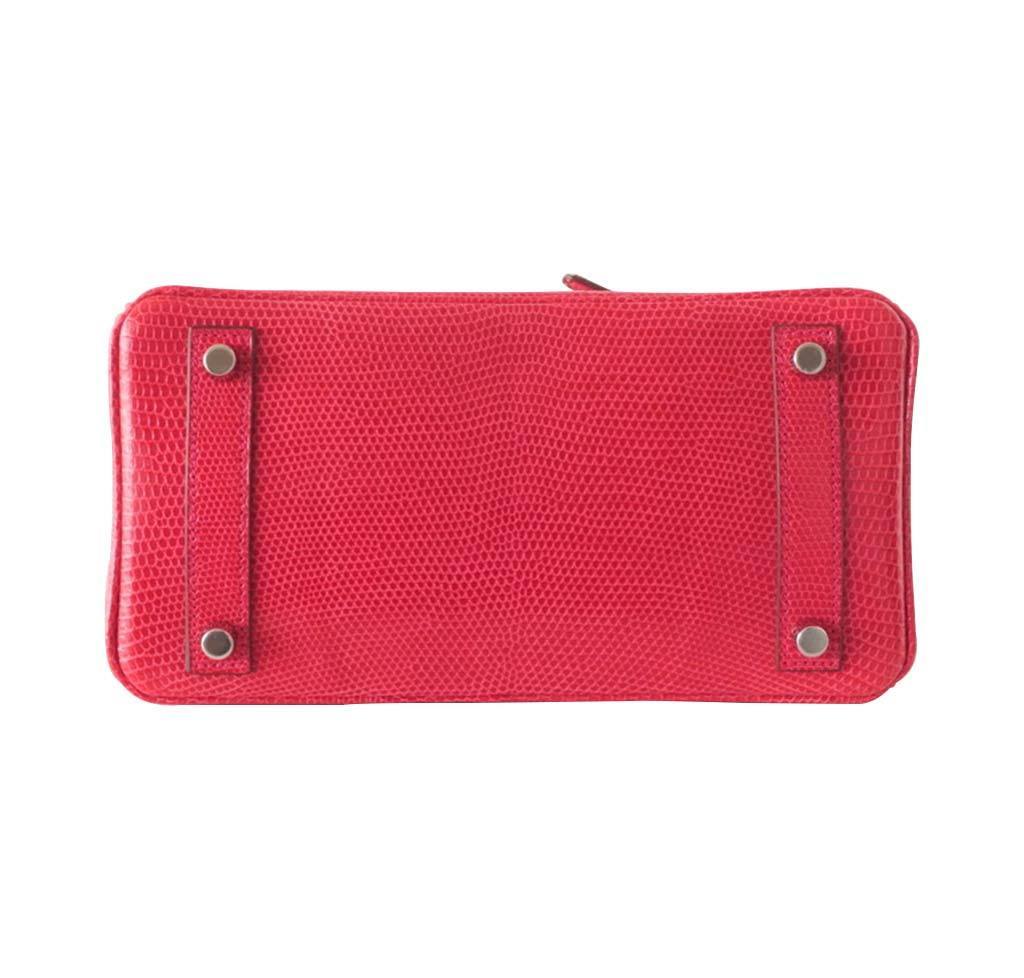 Hermès Birkin 25 Rouge Exotic Lizard Bag