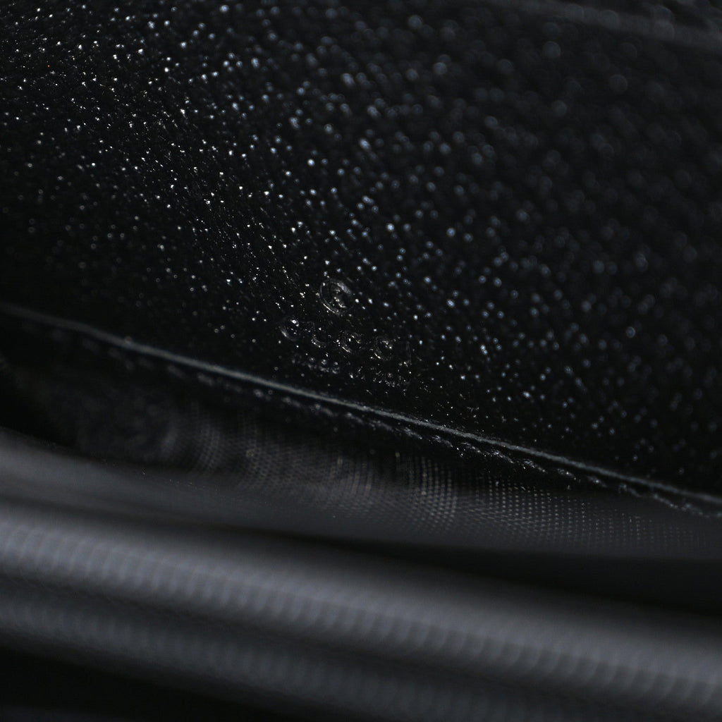 Gucci Calfskin Web Ophidia Zip Around Wallet Black