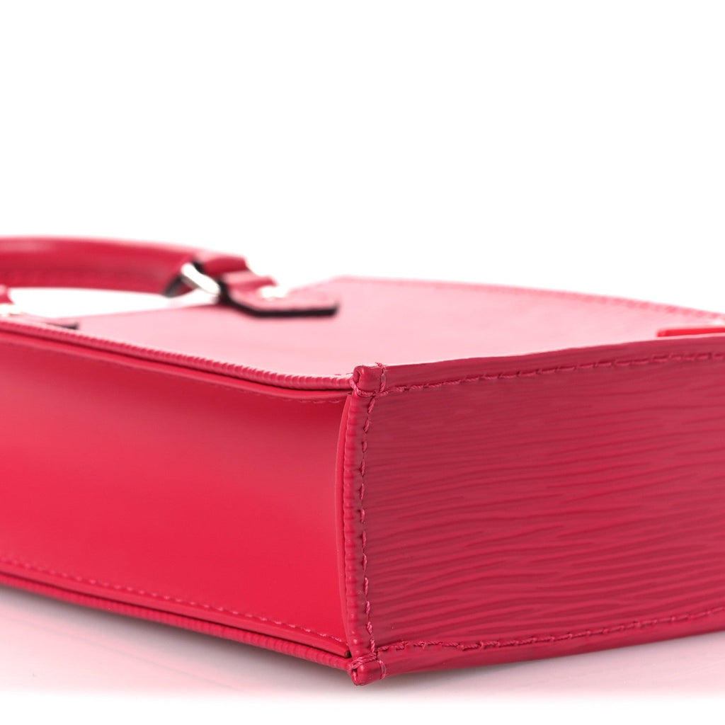 Louis Vuitton Epi Petit Sac Plat Rose Pondicherry
