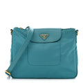 Prada Tessuto Nylon Saffiano Crossbody Bag Turchese