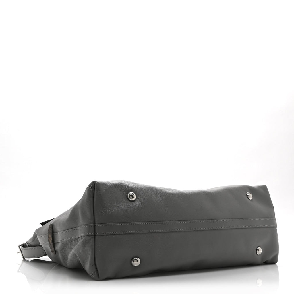 Louis Vuitton Lambskin Carryall MM Trianon Gray