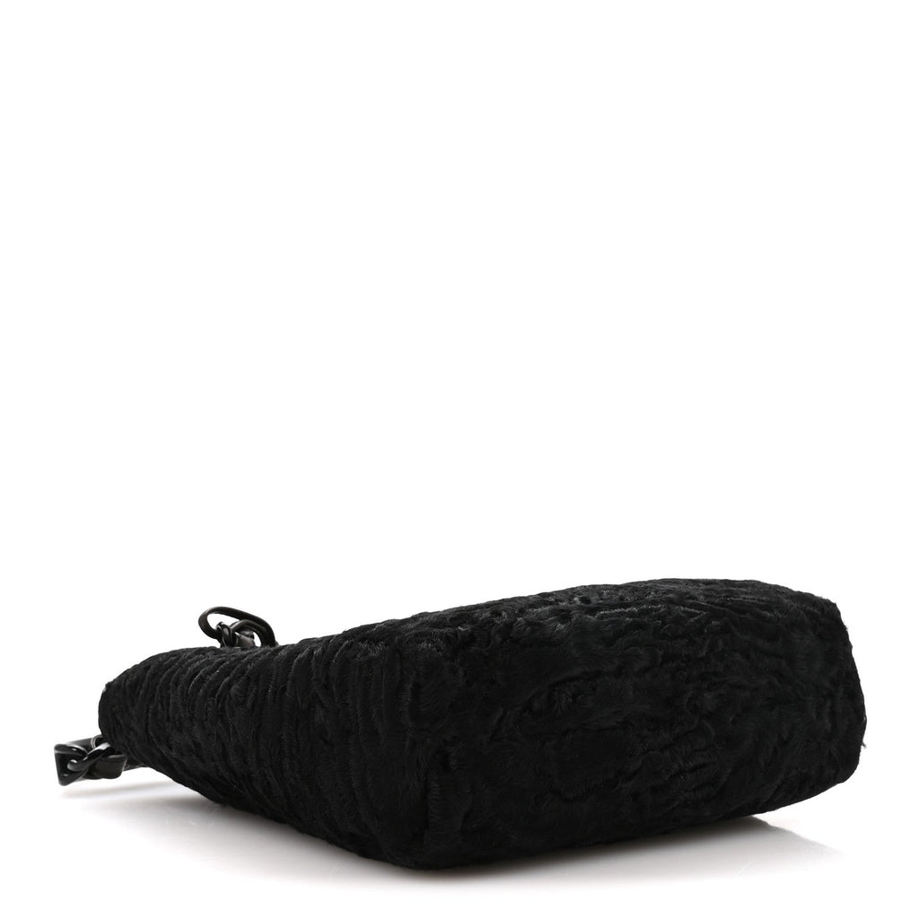 Chanel Persian Lamb Fur Tote Black