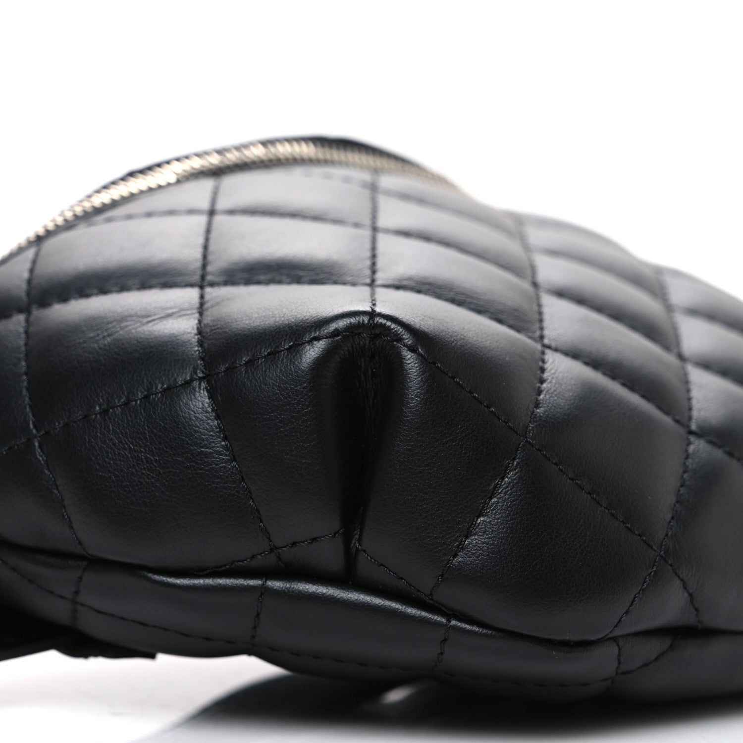 Chanel Lambskin Quilted Waist Belt Bag Black