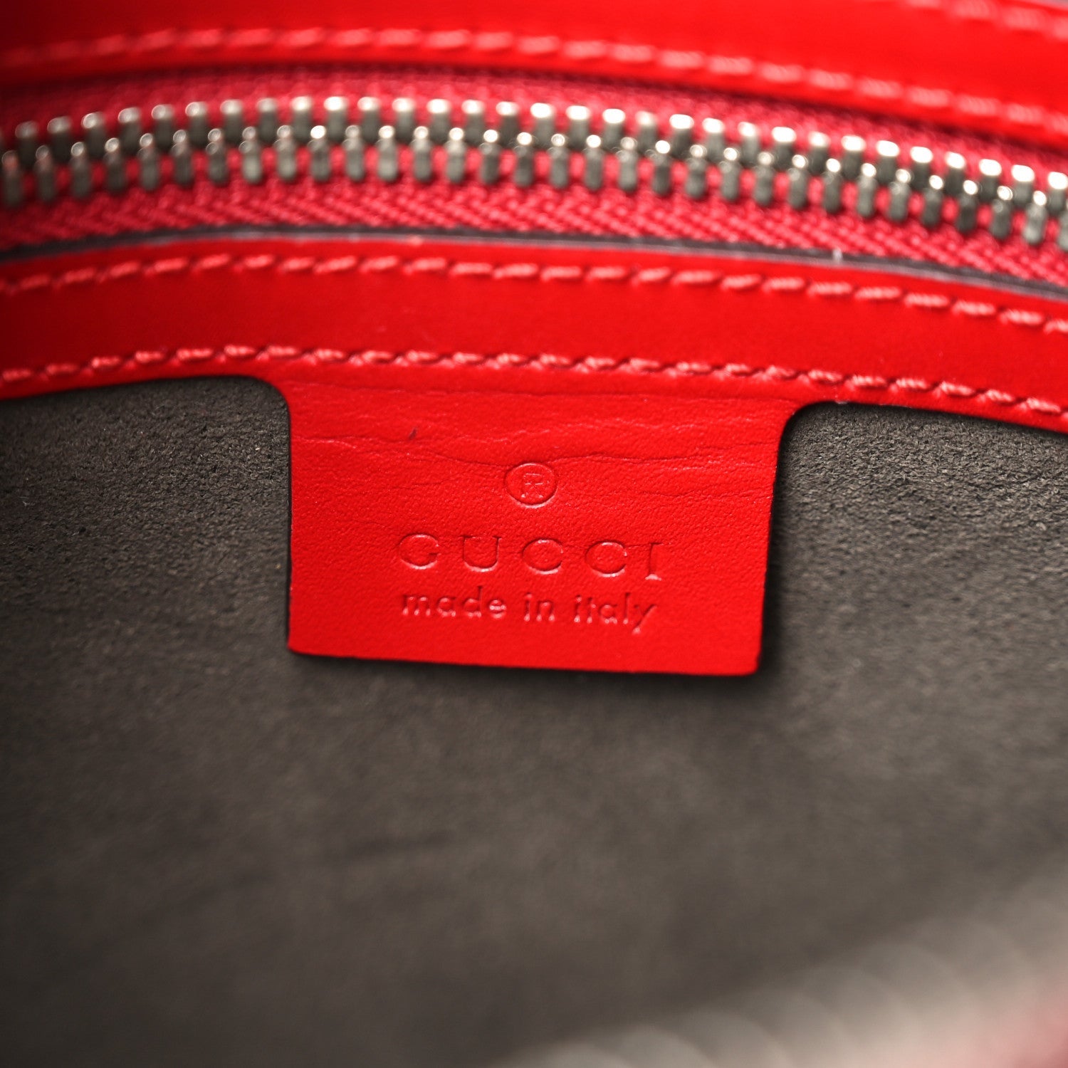 Gucci Guccissima Signature Messenger Bag Hibiscus Red