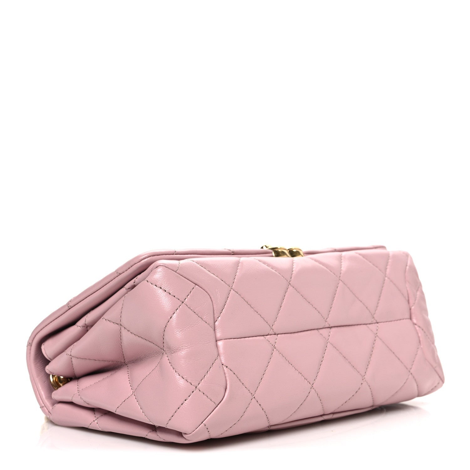 Chanel Lambskin Quilted Medium Color Match Flap Light Pink
