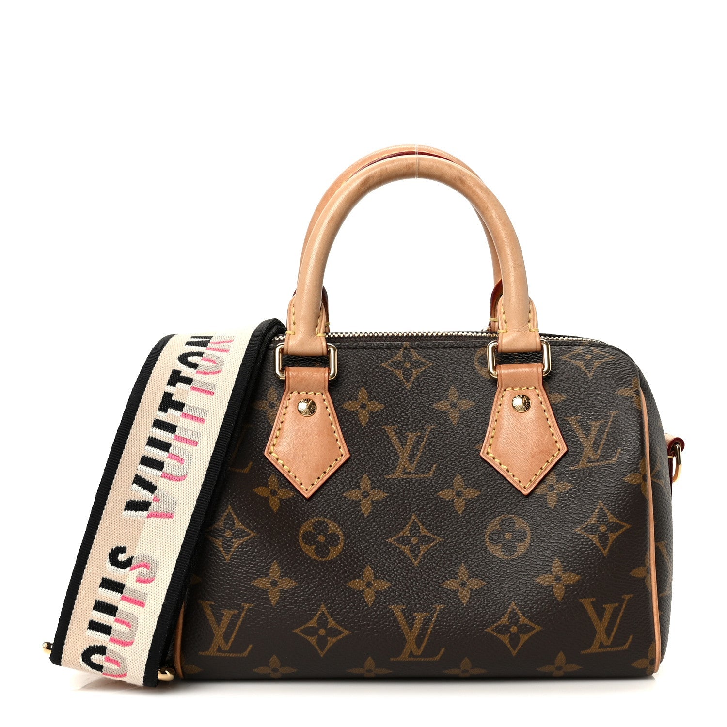 Louis Vuitton Monogram Speedy Bandouliere 20 Black