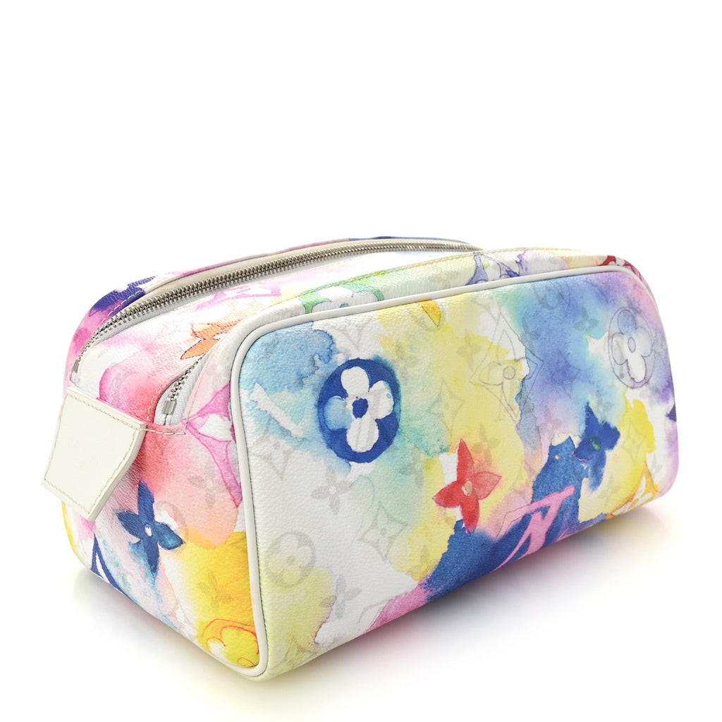 Louis Vuitton Monogram Watercolor Dopp Kit Toilet Pouch Multicolor