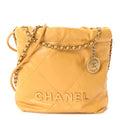 Chanel Shiny Calfskin Quilted Mini Chanel 22 Yellow