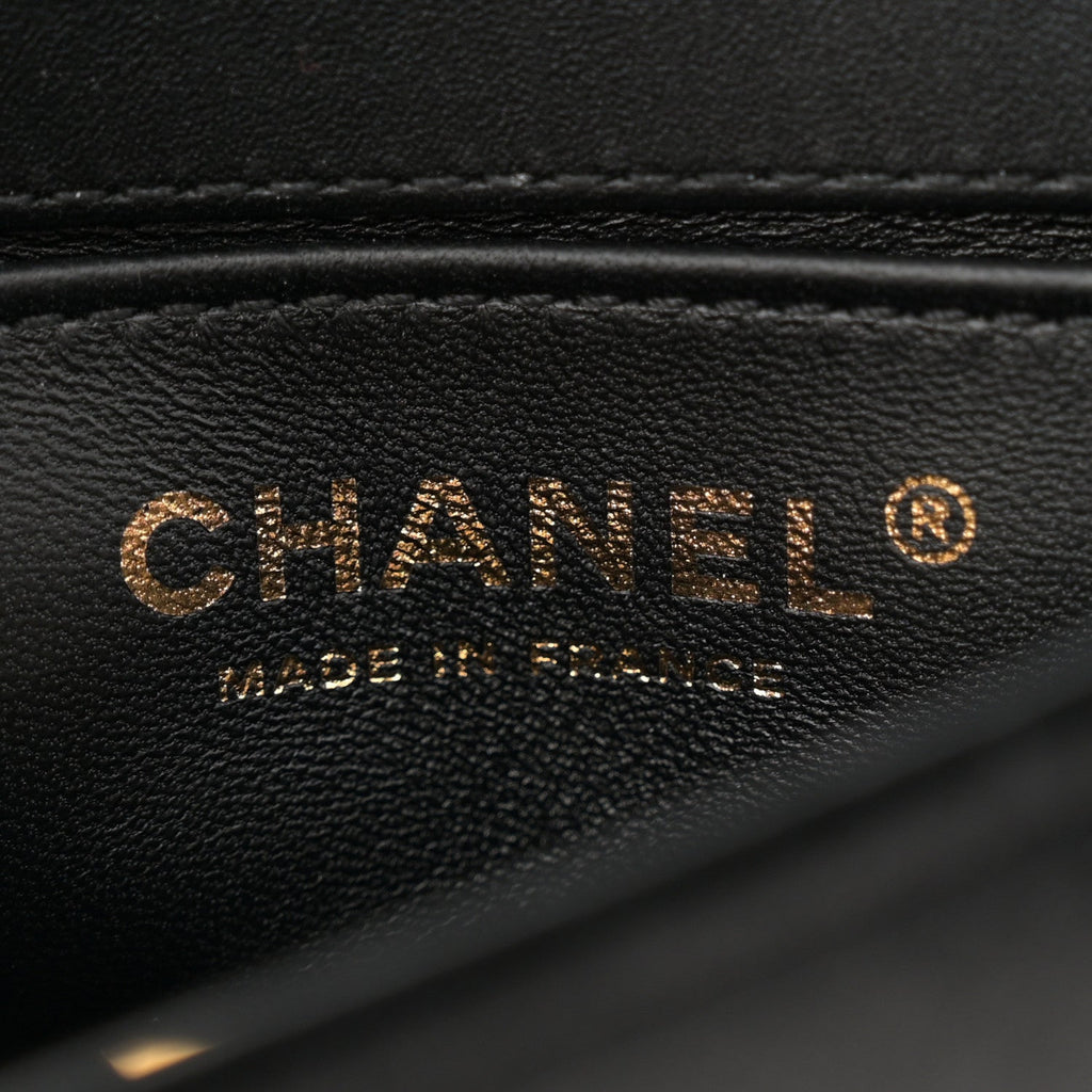 Chanel Velvet Quilted Mini Boy Messenger Bag Black