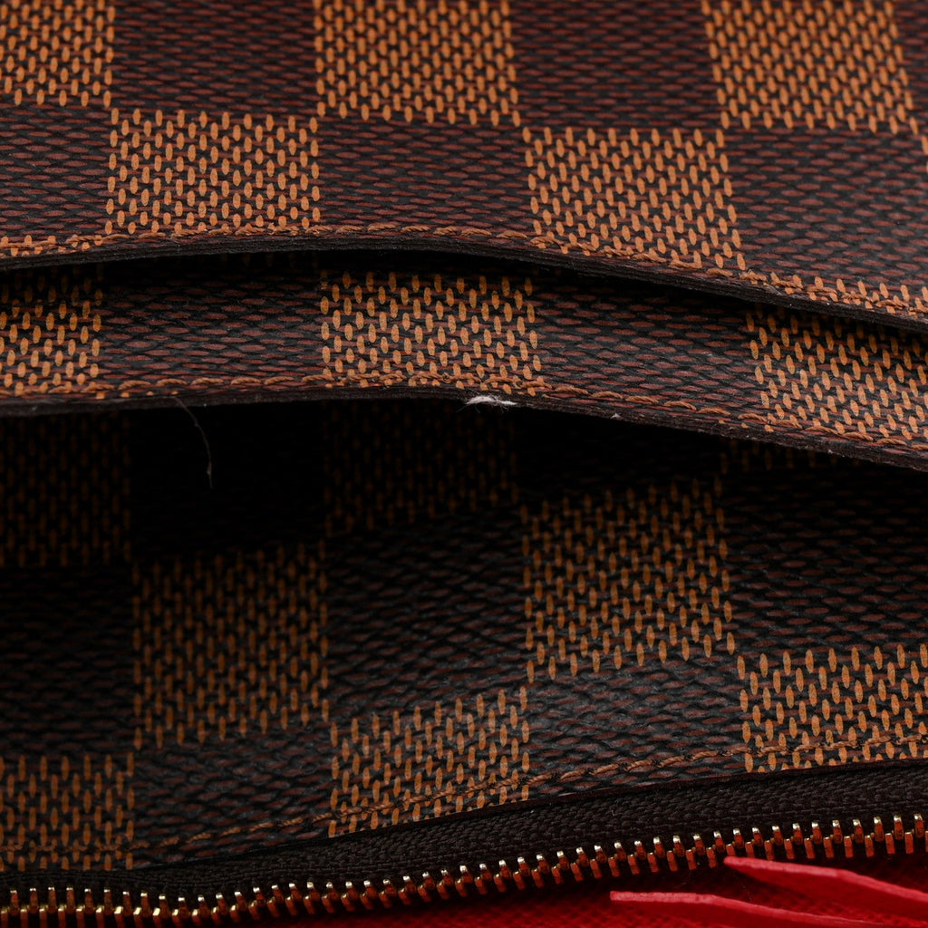 Louis Vuitton Damier Ebene Josephine Wallet Red